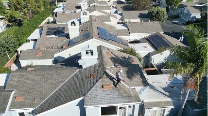Roof Spray Drone Shot Sea Cliff